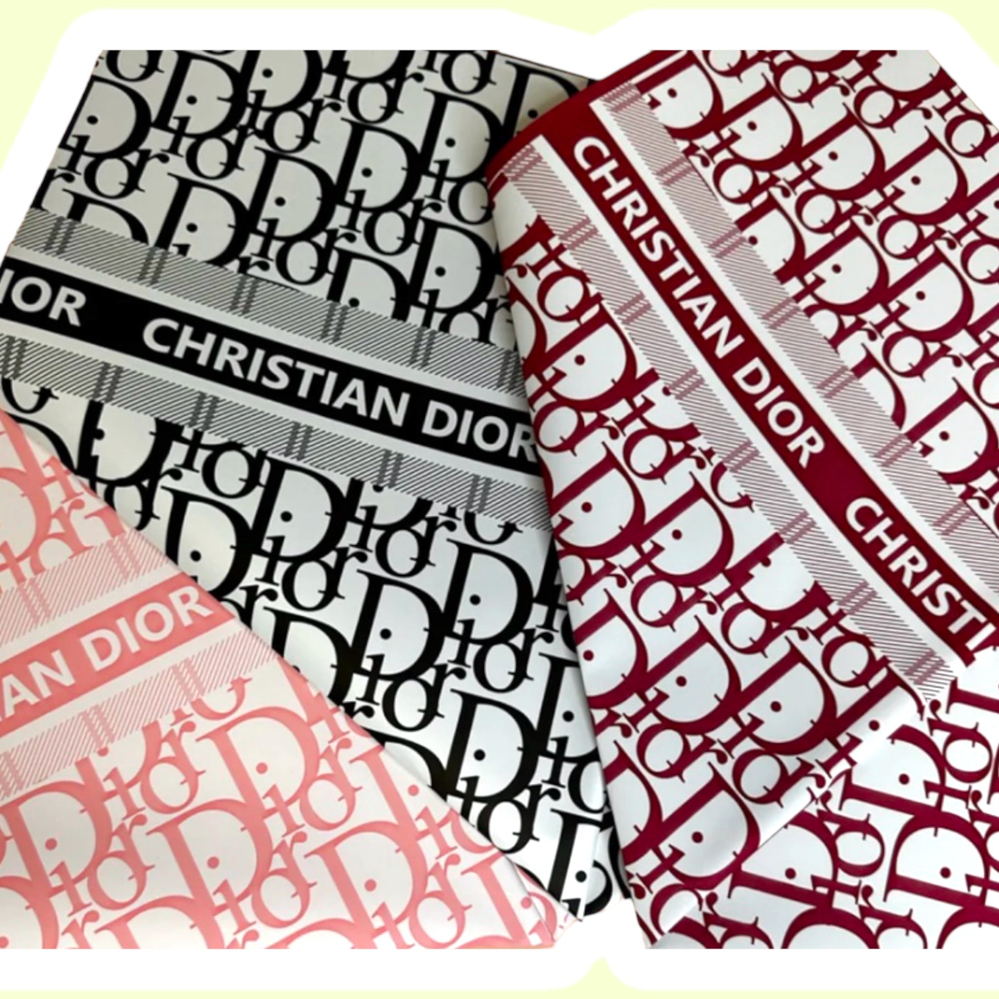 DIOR 薄紙 ラッピングペーパー Dior Authentic Logo Stars Gift Wrapping Paper Approx 6 Ft